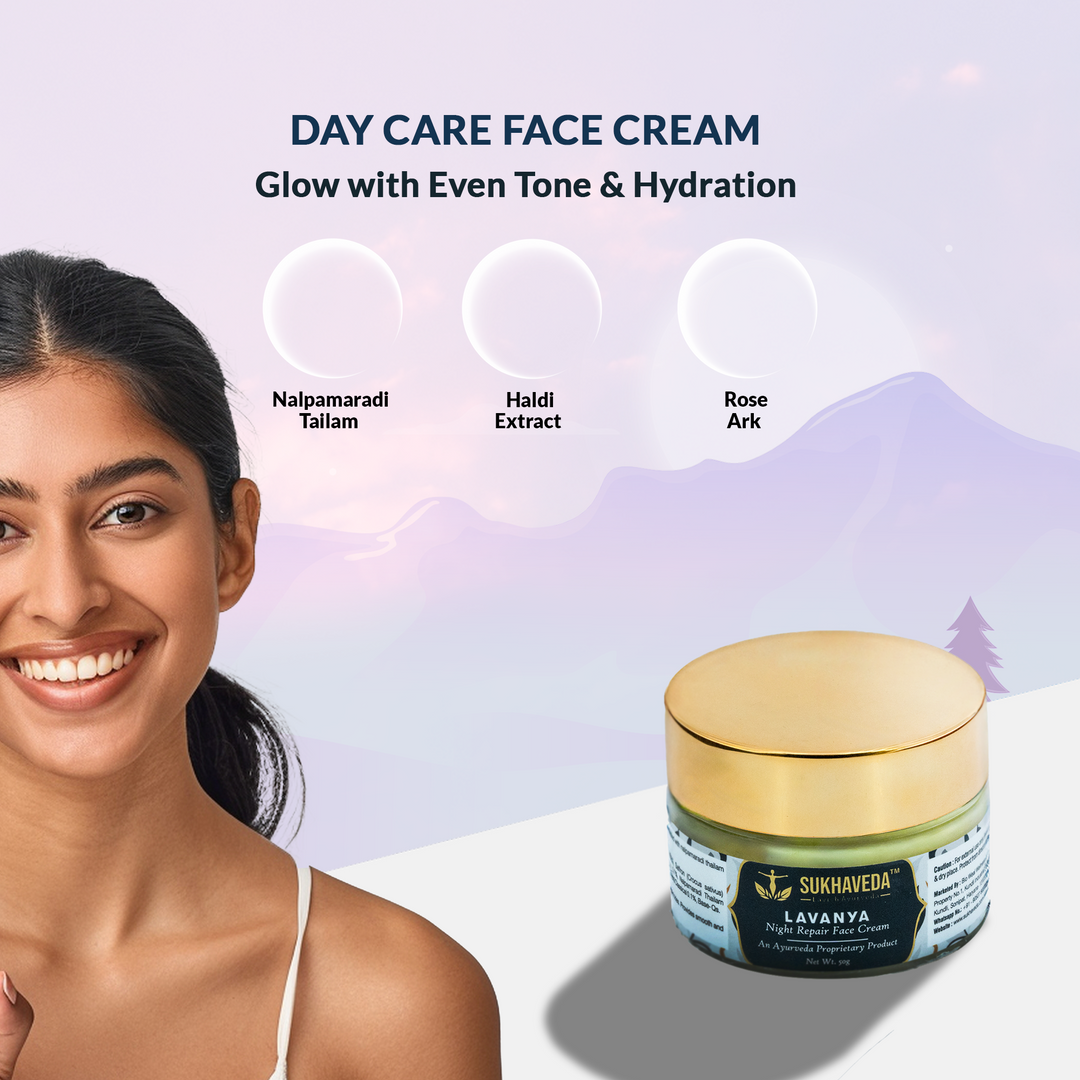 LAVANYA DAY CARE FACE CREAM + LAVANYA NIGHT REPAIR FACE CREAM