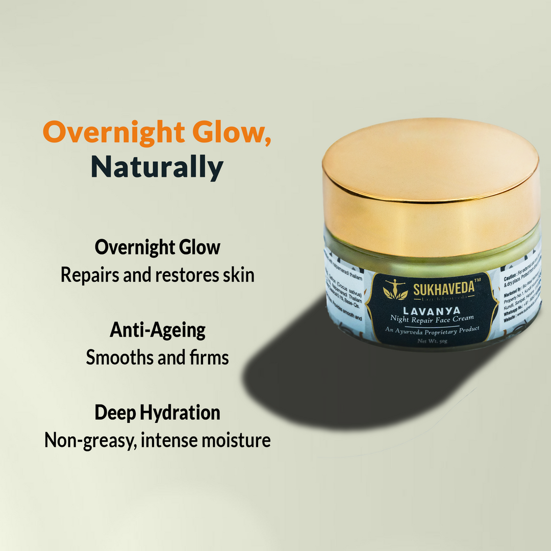 SUKHAVEDA LAVANYA NIGHT REPAIR FACE CREAM