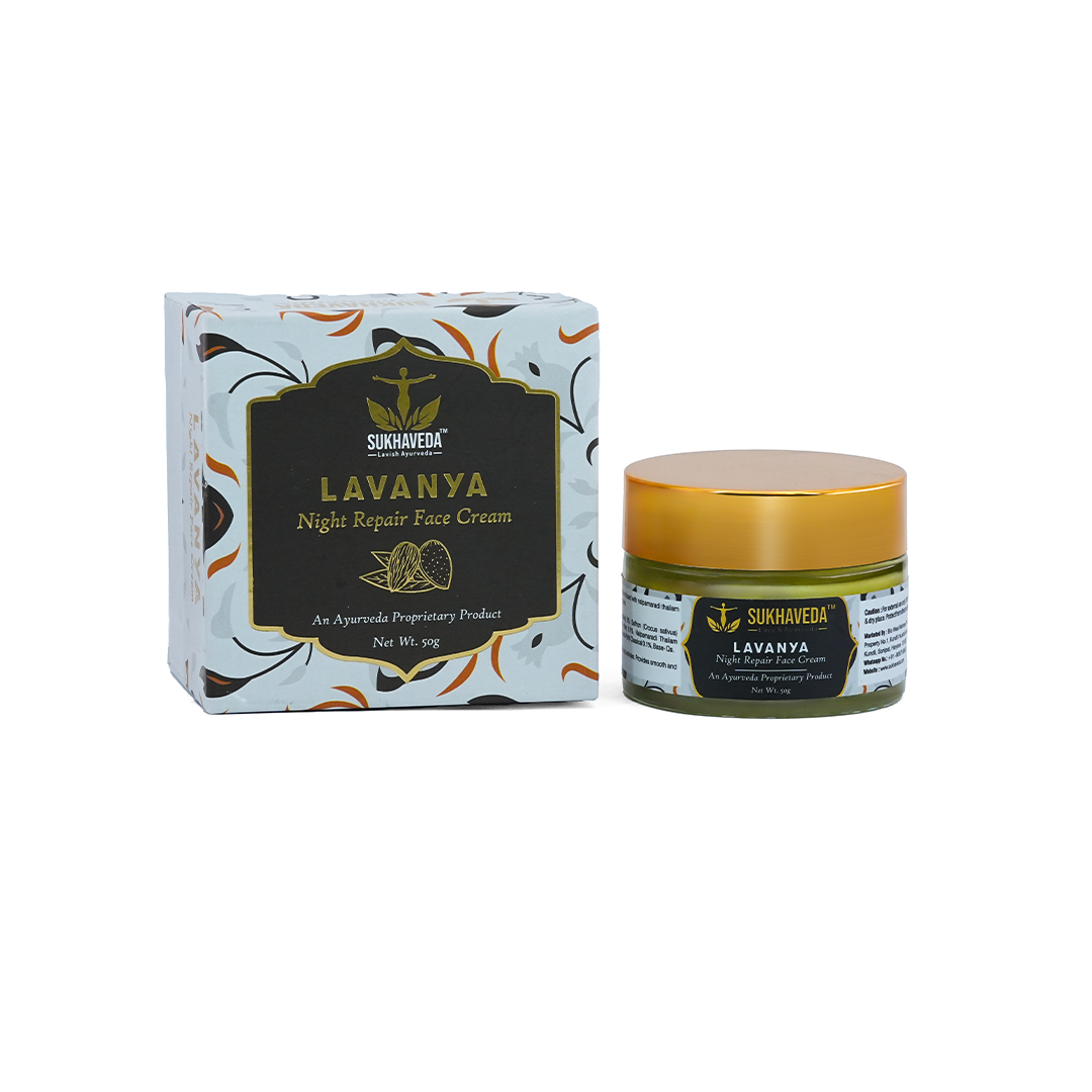 SUKHAVEDA LAVANYA NIGHT REPAIR FACE CREAM